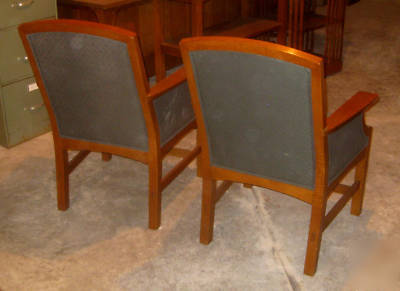Pair of stickley mission collection chairs