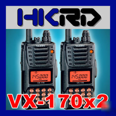 Pair yaesu vx-170 2M fm handheld transceiver VX170