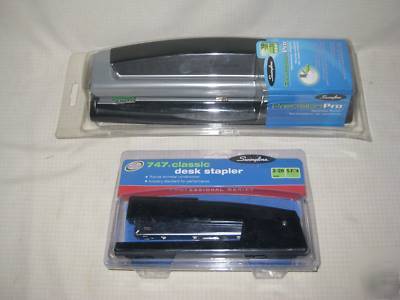 Swingline desktop punch and classic desktop stapler