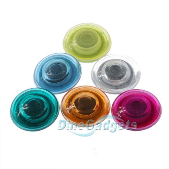 Transparent round button magnets 6 pcs