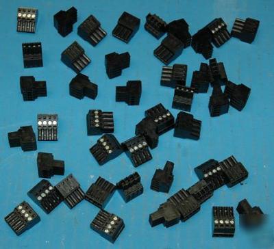WeidmÃ¼ller BL3.5/4SN 4 pos connectors - lot of 45