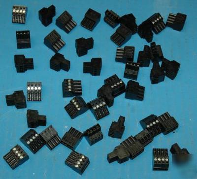 WeidmÃ¼ller BL3.5/4SN 4 pos connectors - lot of 45