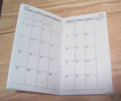 New 1 2010 daily planner date book refill new