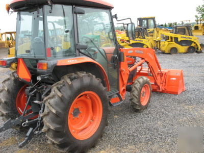 2007 kubota L3540D compact tractor loader 4X4 cab a/c