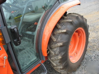 2007 kubota L3540D compact tractor loader 4X4 cab a/c