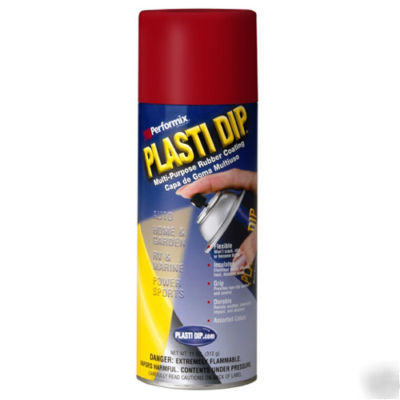 Performix 11201-6 plastidip rubber coating spray red