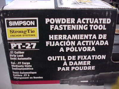 Simpson pt-27 powder actuated fastening