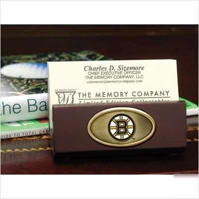 The memory company boston bruins business card holder