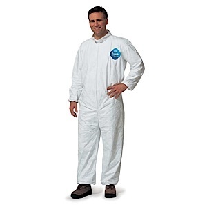 Tyvek dupont disposable coveralls suit zip up size 5X l