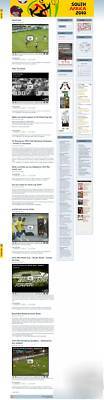 World cup 2010 football website--- self updating 