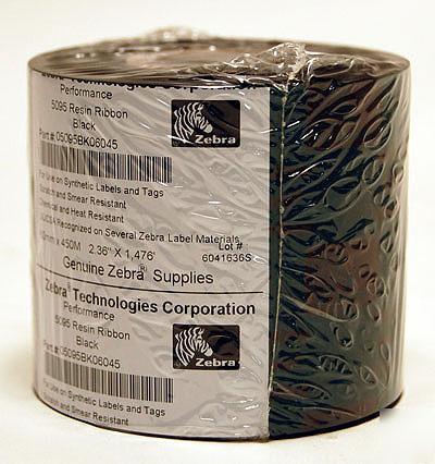 Zebra 5095 resin ribbon 2.36 in wide 05095BK06045