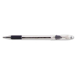 Rsvp ballpoint pen, fine point, blue ink/clear barrel, 