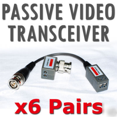 6 pairs cctv mini video balun bnc to utp / CAT5E cable