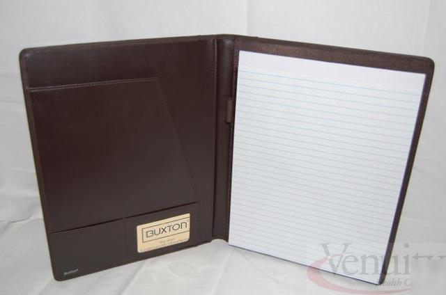 Buxton 85006 velvet touch cowhide brown writing pad 1EA