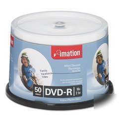Imation printable - 50 x dvd-r - 4.7 gb 16X - white - t