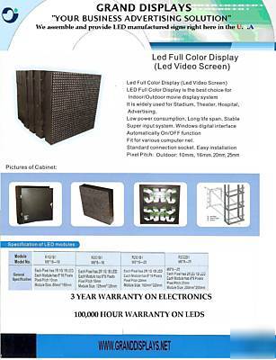 Led display full color messege center 10MM 50