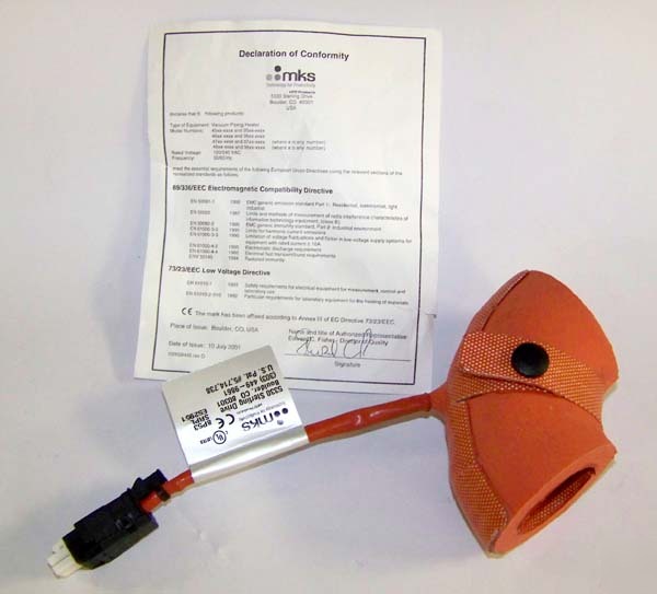 Mks/hps elbow shape vacuum heating jacket pn:4815-0166