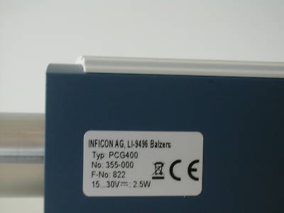 New gauge inficon pcg 400 - pn 355-000 - 