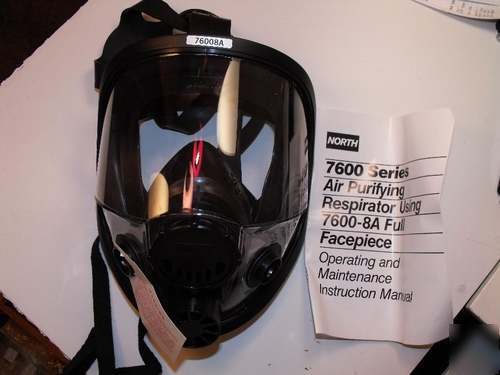 New north full face respirator 7600 - 8A series 