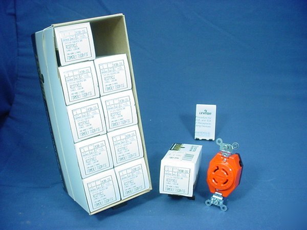 10 leviton L16-20 iso gnd locking receptacles 20A 480V