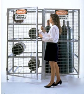Galvanized cylinder cabinets-horizontal storage cabinet