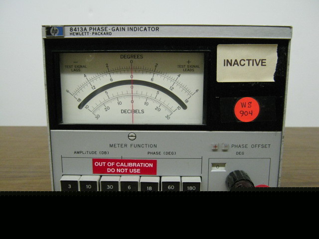 Hp agilent 8413A phase gain indicator