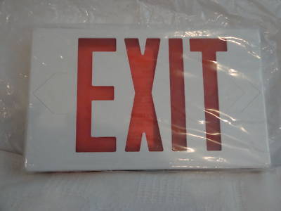New lsi led exit signs, case quantity of 5- in the box