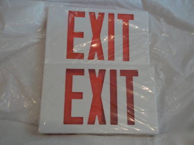 New lsi led exit signs, case quantity of 5- in the box