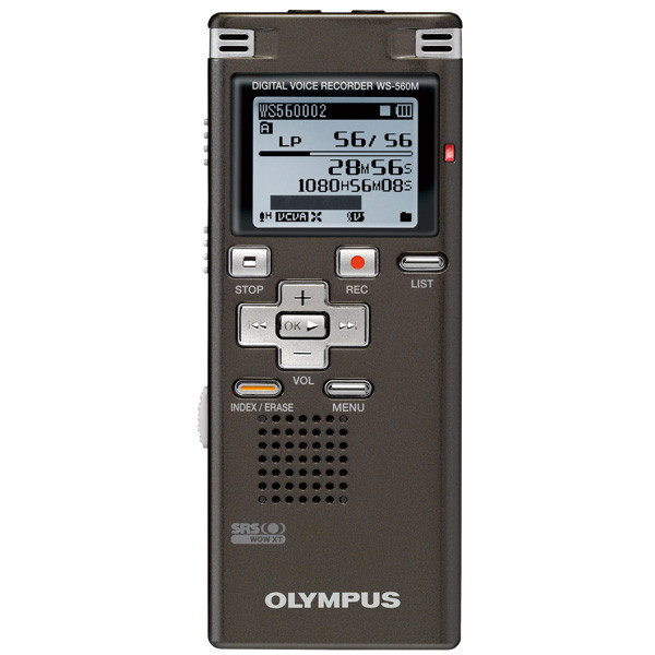Olympus digital recorder with music playback WS560M