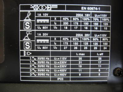 Used miller maxstar 200SD tig/stick welder