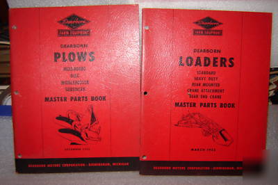 12 dearborn farm equipment master parts manuals 1950's