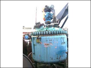 500 gal pfaudler glass lined reactor, 25/115# 