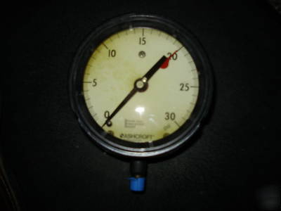 Ashcroft process pressure gauge 0 to 30 psi