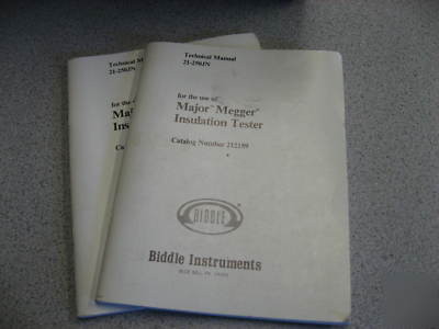 Biddle megger insulation tester 212159 excellent shape