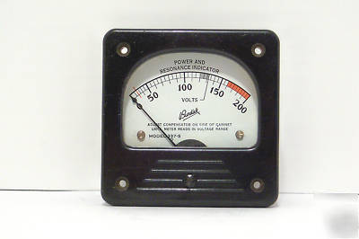 Burdick power/resonance meter fs=1 volt dc 337-s works