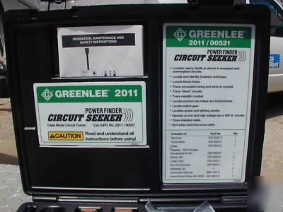 Greenlee circuit seeker 2011/00521