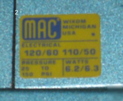 New - mac electric valve 56B-32-111NBA