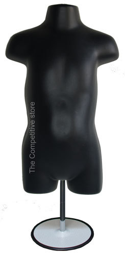 New toddler with metal base mannequin form manikin blk