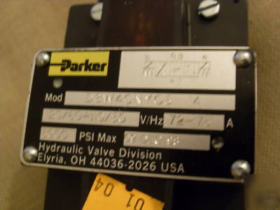 Parker hannifin D3W4CNYC5 solenoid directional valve nu