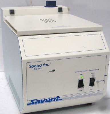 Savant speedvac SC110 vacuum concentrator centrifuge