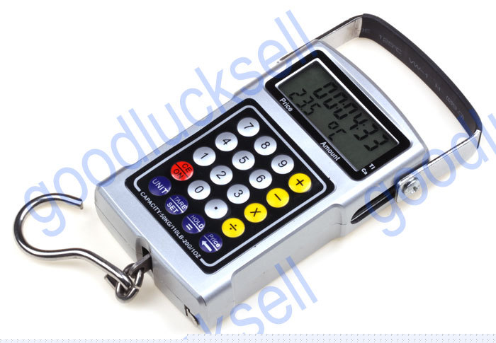 50KG digital fish hook luggage hanging weighing scale