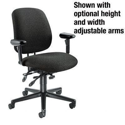 Asynchronous swivel/tilt task chair seat glide black ol