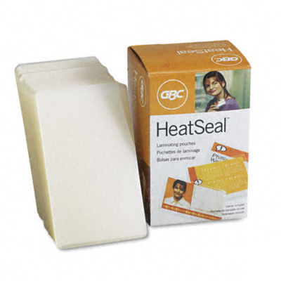 Gbc 3740412 heatseal laminating pouches, 2-3/16X3-11/16