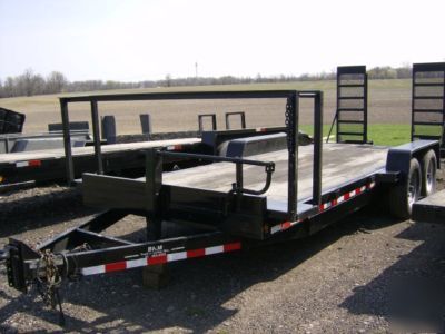 New 1998 bnm heavy equipment trailer 20' brakes nice 