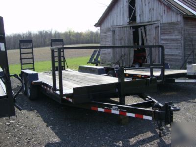 New 1998 bnm heavy equipment trailer 20' brakes nice 