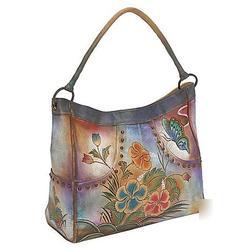 New anuschka travel tote-premium hibiscus antique - ...