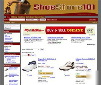 Shoe store - website business for sale + domain