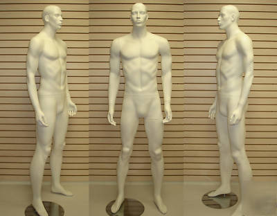 White color full-size masculine male mannequin wm-15