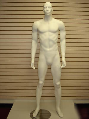 White color full-size masculine male mannequin wm-15