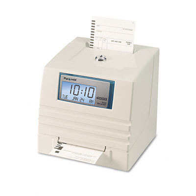 4000 totalizing digitl automatic payrol time recrdr gry